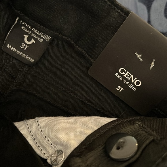 True Religion Boys Black Denim Jeans NWT - Picture 4 of 6